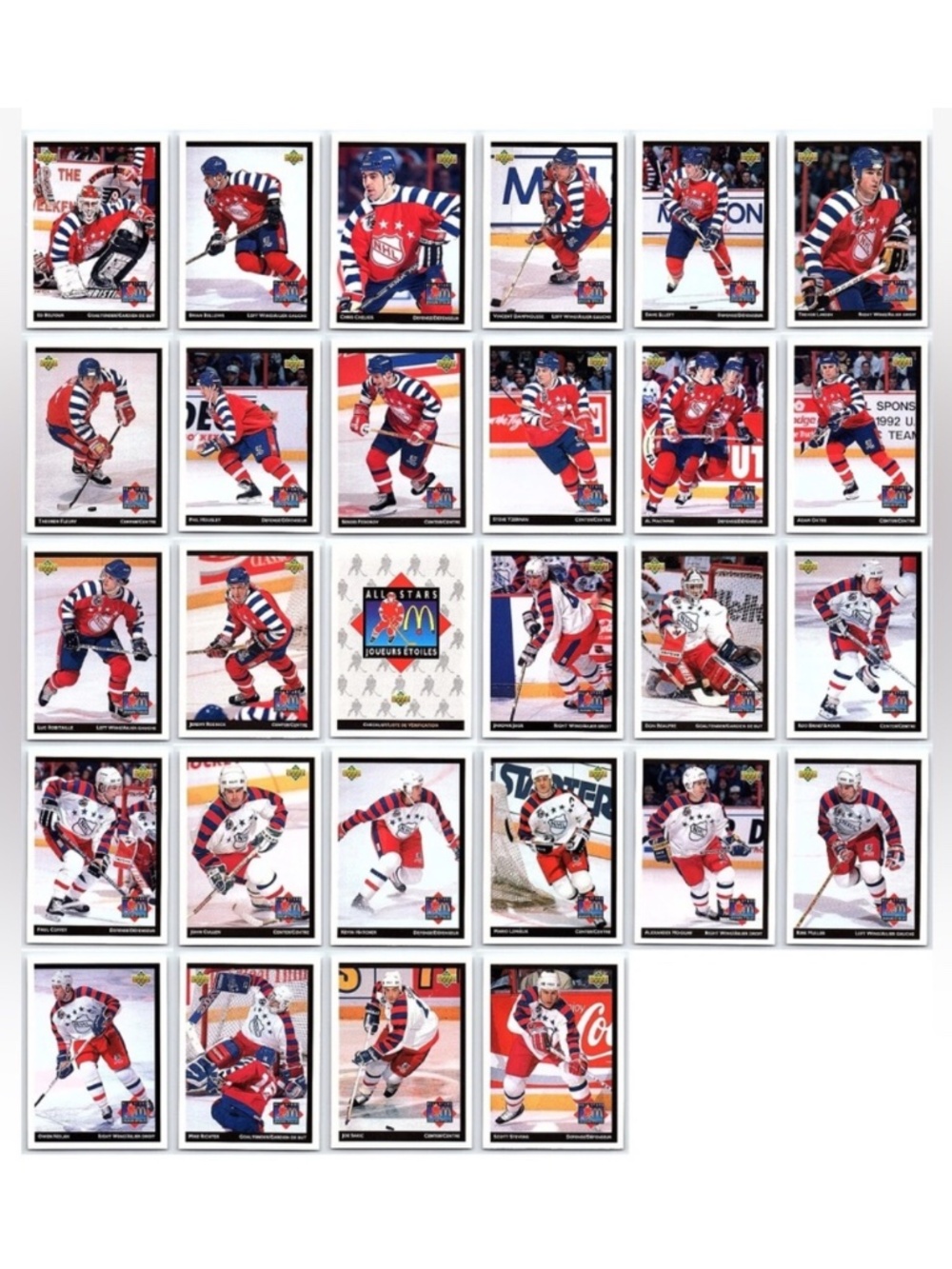 🇨🇦 SALE $4 ✅ McDonald’s 1992/93 Upperdeck Complete Hockey Card Set